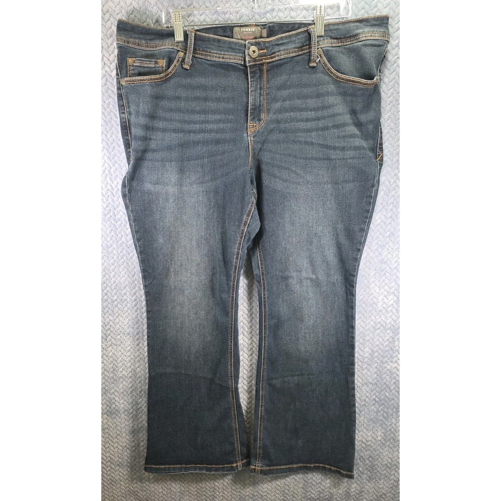Torrid Luxe Slim Boot Cut Bootcut Stretch Jeans Womens Size 20S Cowgirl Rodeo